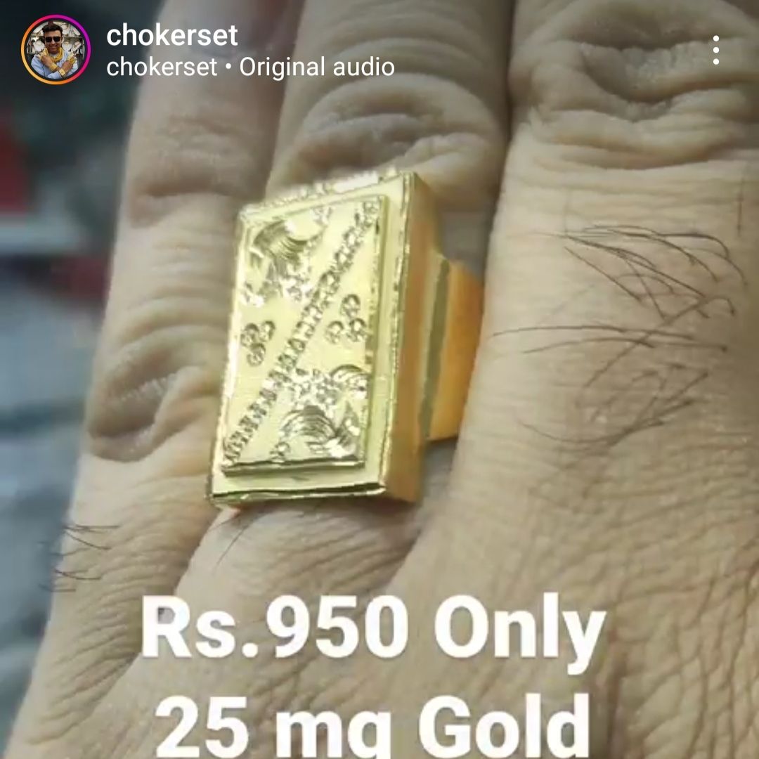 Gold Forming Ring By Chokerset GFGR5010