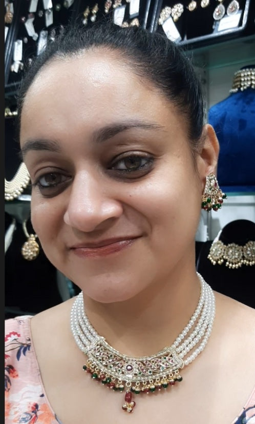 Jewelshingar Jadau necklace set (90122JAD)