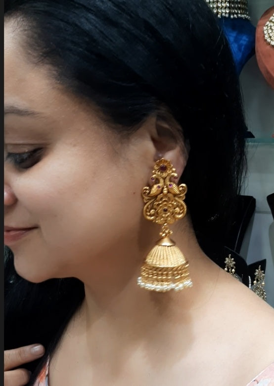 Jewelshingar Antique Jhumki (134623PEJ)