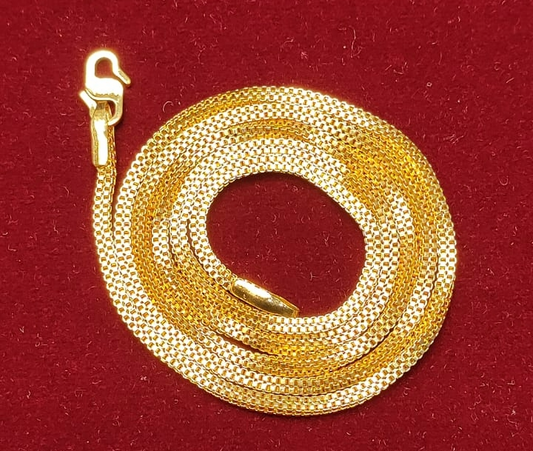 22 Size 25 Mg.1 Gram 24 kt Gold Forming Concept Chains By Chokerset  CSCHAIN1002