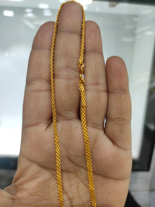 25 Milligram Gold Forming Chain By Chokerset WAC724