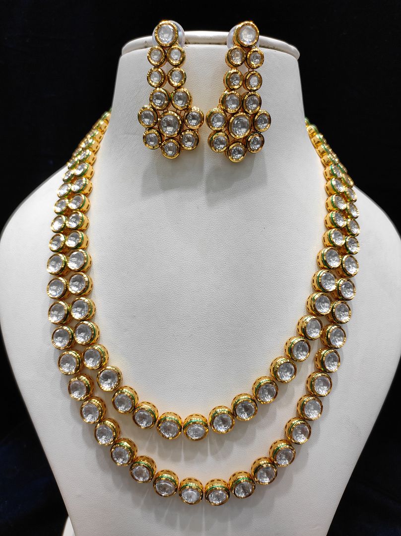 Fine Fashion Kundan Polki Jewellery Set By Chokerset CSACS426