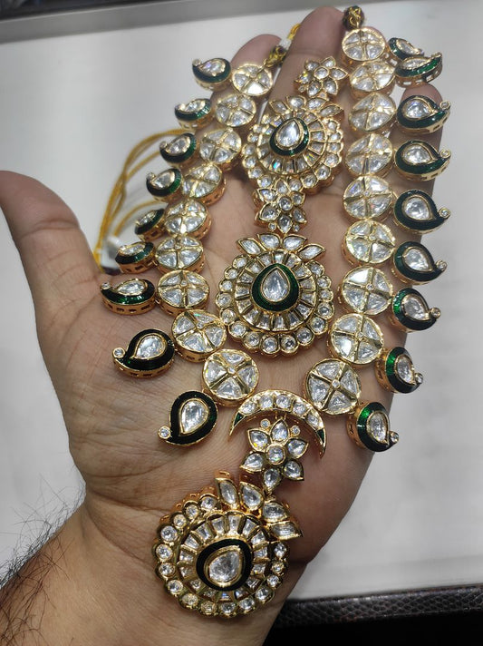 Fine Polki Kundan Antique Set By Chokerset APS915