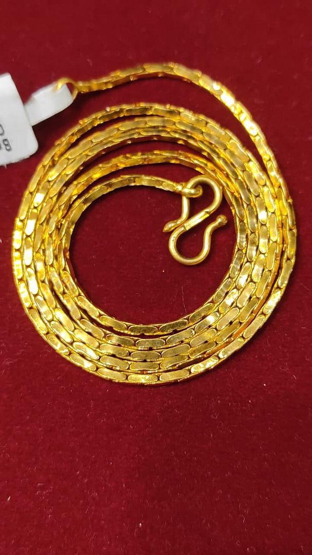 24 Size 50 Mg.1 Gram 24 kt Gold Forming Concept Chains By Chokerset  CSCHAIN1121