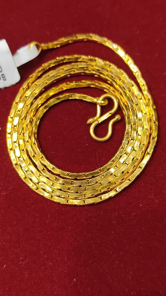 24 Size 50 Mg.1 Gram 24 kt Gold Forming Concept Chains By Chokerset  CSCHAIN1121