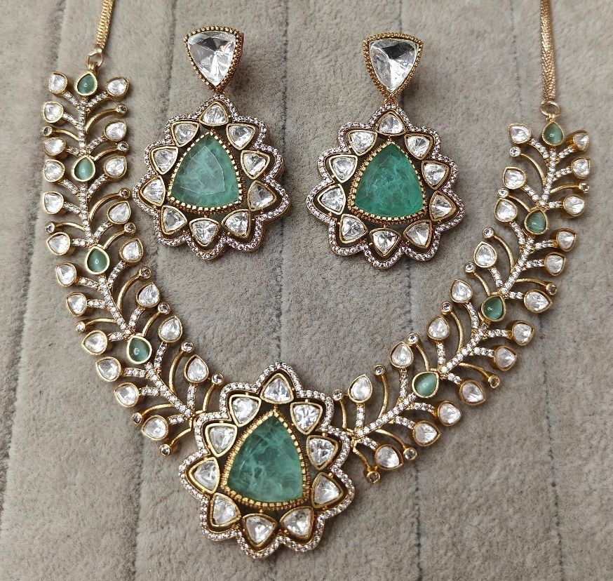 Polki Antique Necklace By Chokerset CSNS6859