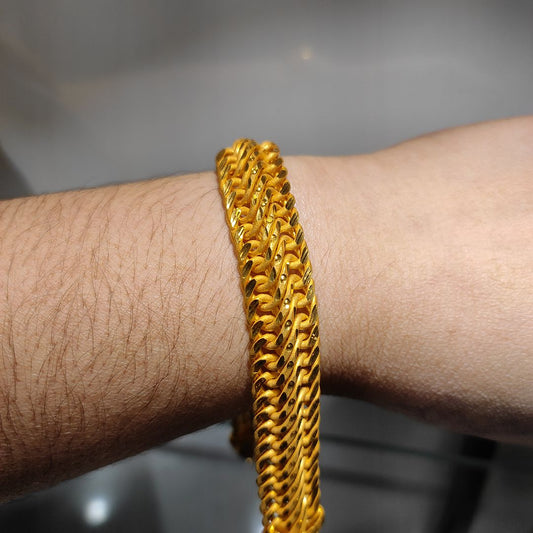 200 Milligram Gold Forming Bracelet By Chokerset WAB633