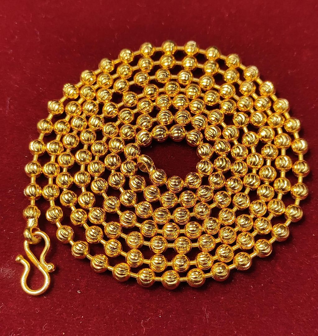 36 Size 50 Mg.1 Gram 24 kt Gold Forming Concept Chains By Chokerset  CSCHAIN1118