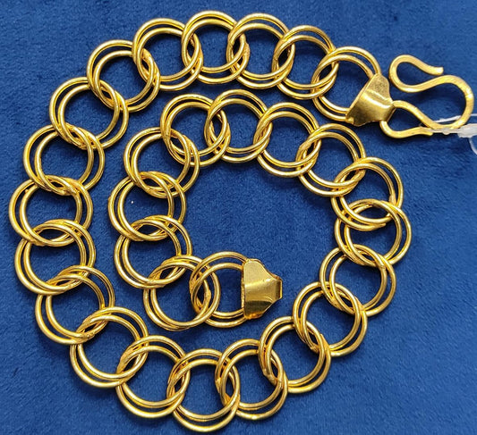 21 Size 200 Mg.1 Gram 24 kt Gold Forming Concept Chains By Chokerset  CSCHAIN1038