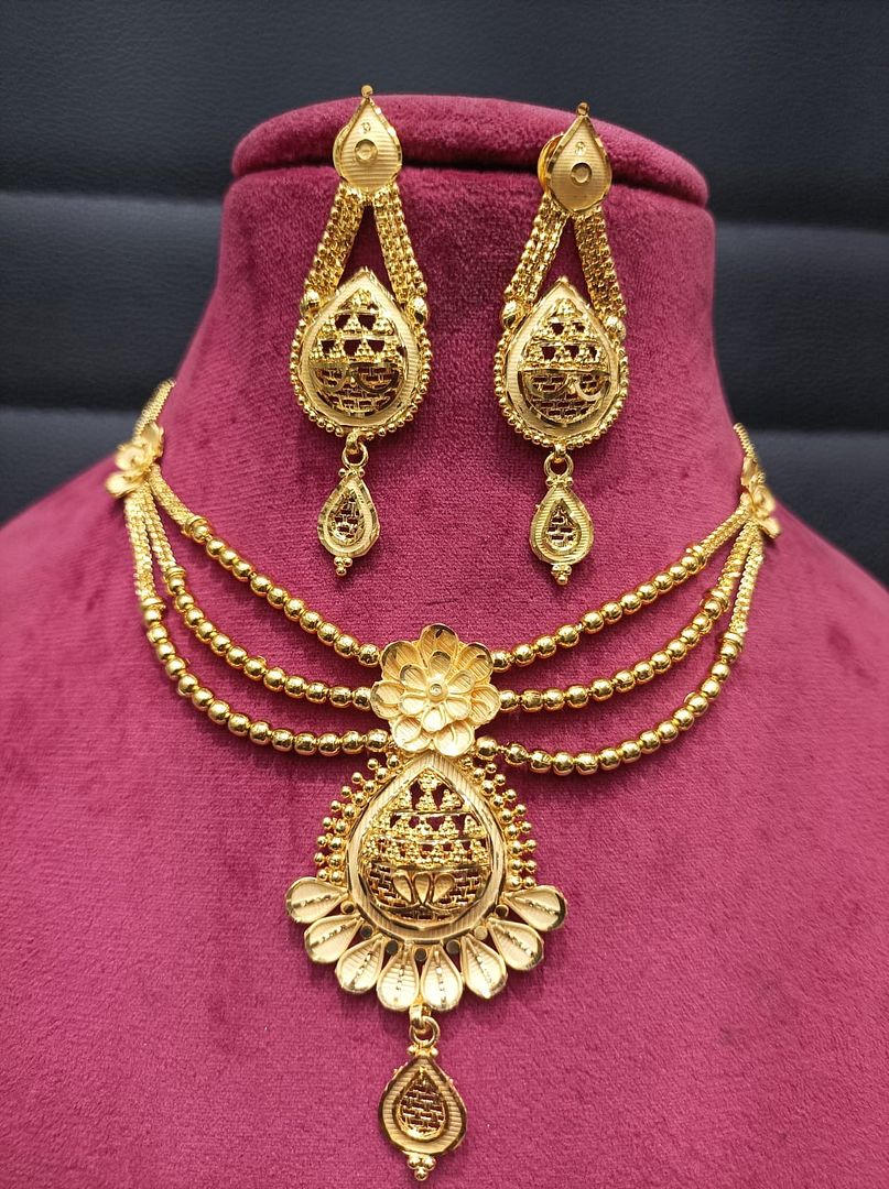 Gold Forming Jewellery Sets By Chokerset CSGF3594