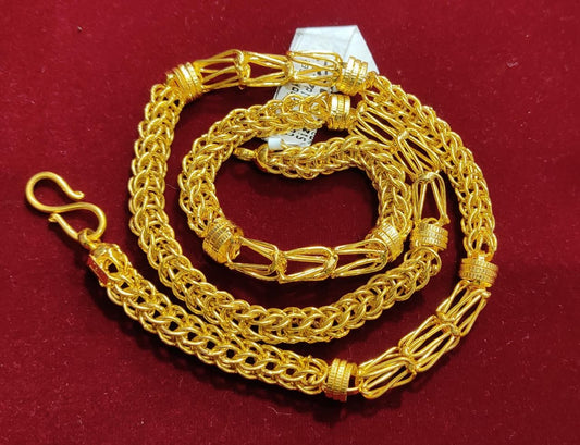 23 Size 200 Mg.1 Gram 24 kt Gold Forming Concept Chains By Chokerset  CSCHAIN1046