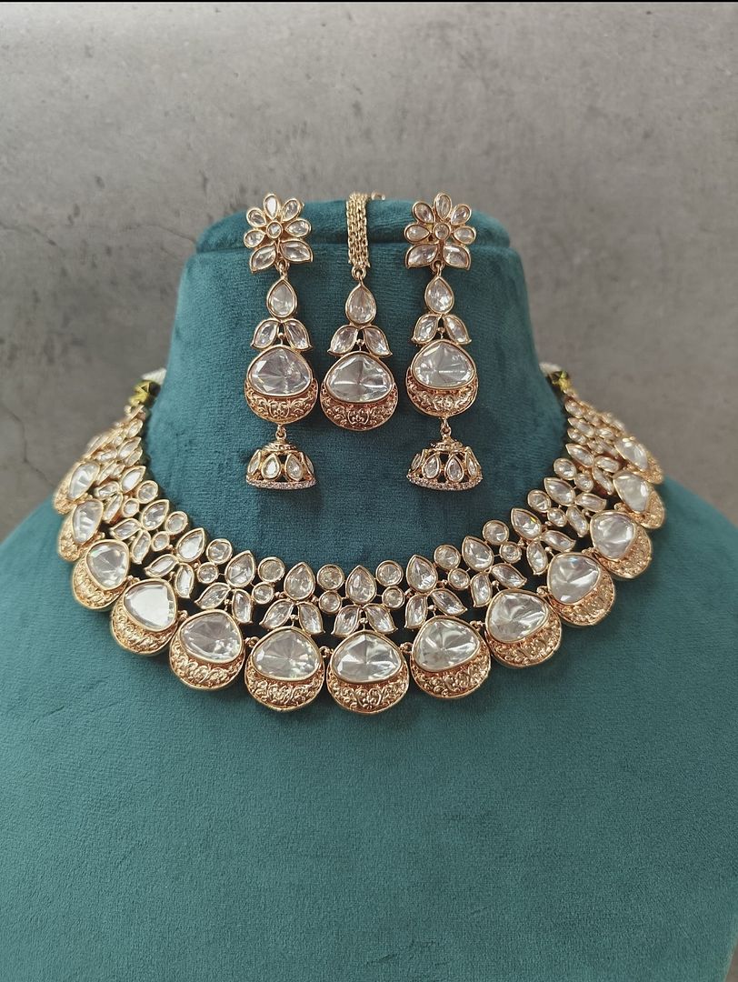 Fine Polki Kundan Antique Set By Chokerset APS938