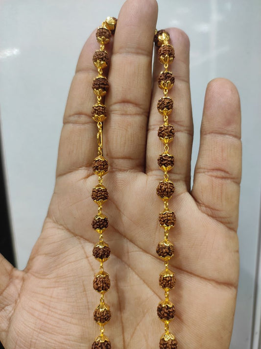 200 Milligram Gold Forming Rudraksha Chain By Chokerset WAC731