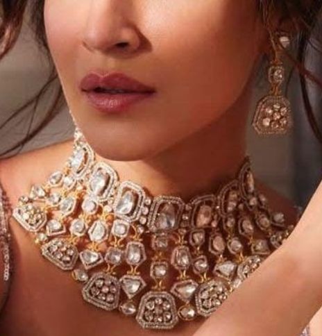 Fine Polki Kundan Antique Set By Chokerset APS951