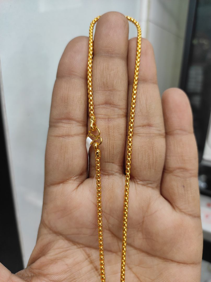 25 Milligram Gold Forming Chain By Chokerset WAC705