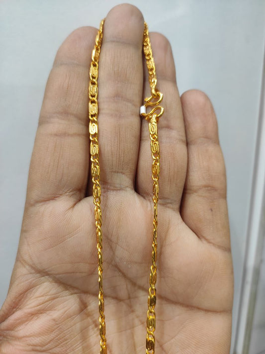 25 Milligram Gold Forming Chain By Chokerset WAC709