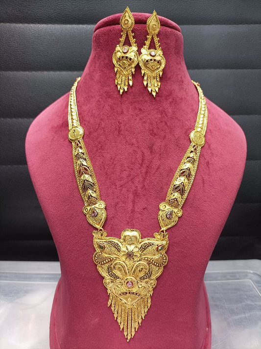 Gold Forming Necklace By Chokerset NECK4728