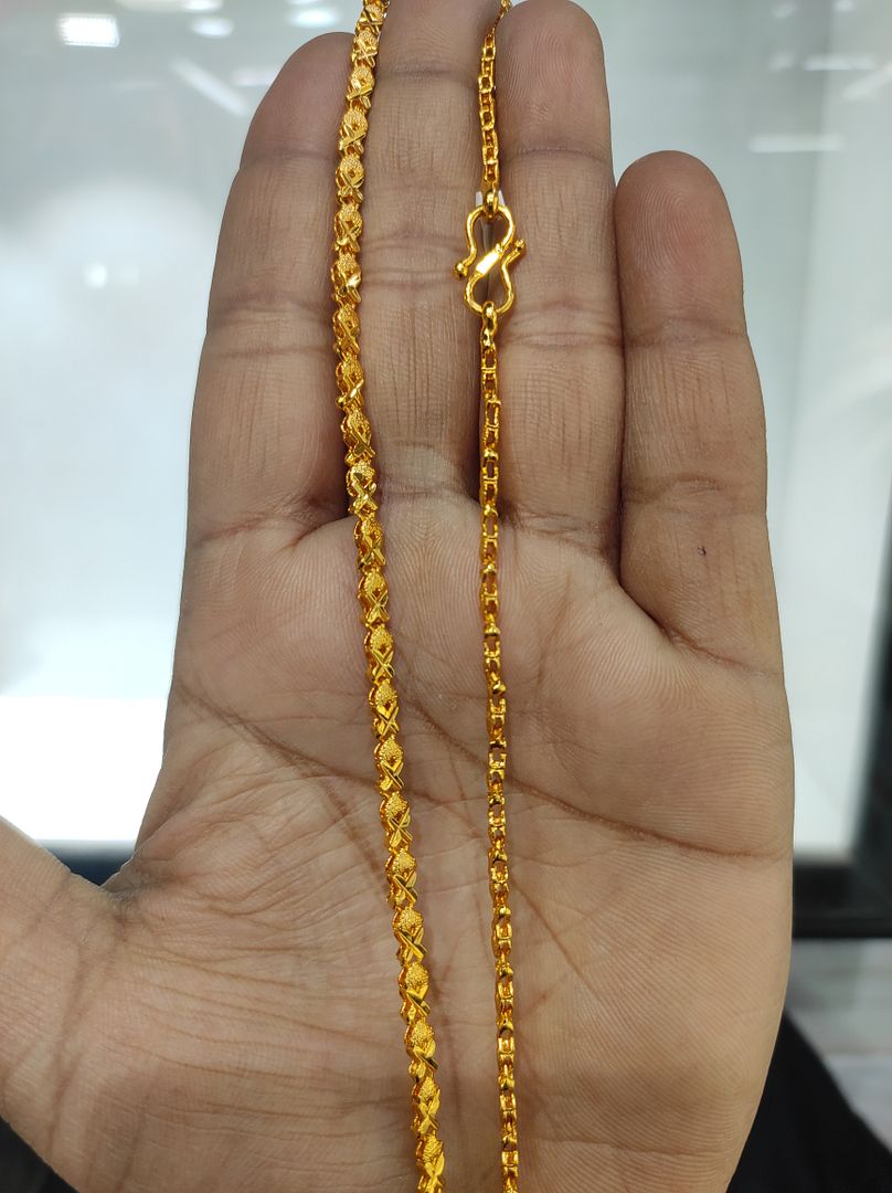 100 Milligram Gold Forming Chain By Chokerset WAC729