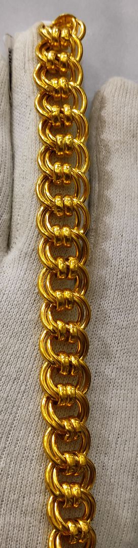 9 Size 300 Mg. Gold Forming Bracelet By Chokerset BRACE370
