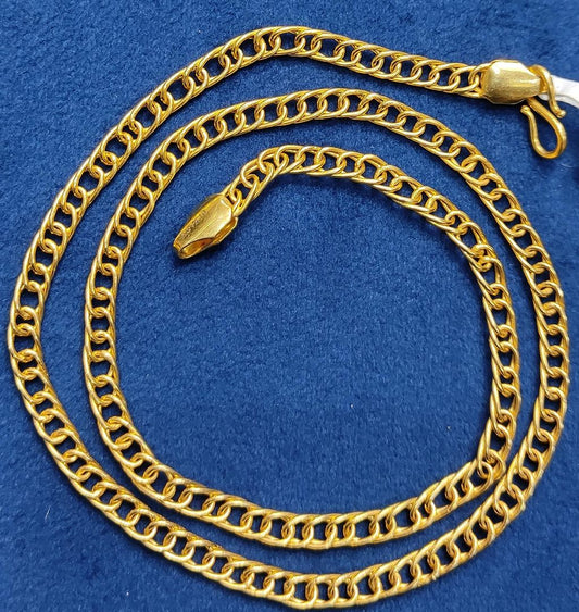20 Size 1350 Mg.1 Gram 24 kt Gold Forming Concept Chains By Chokerset  CSCHAIN1035