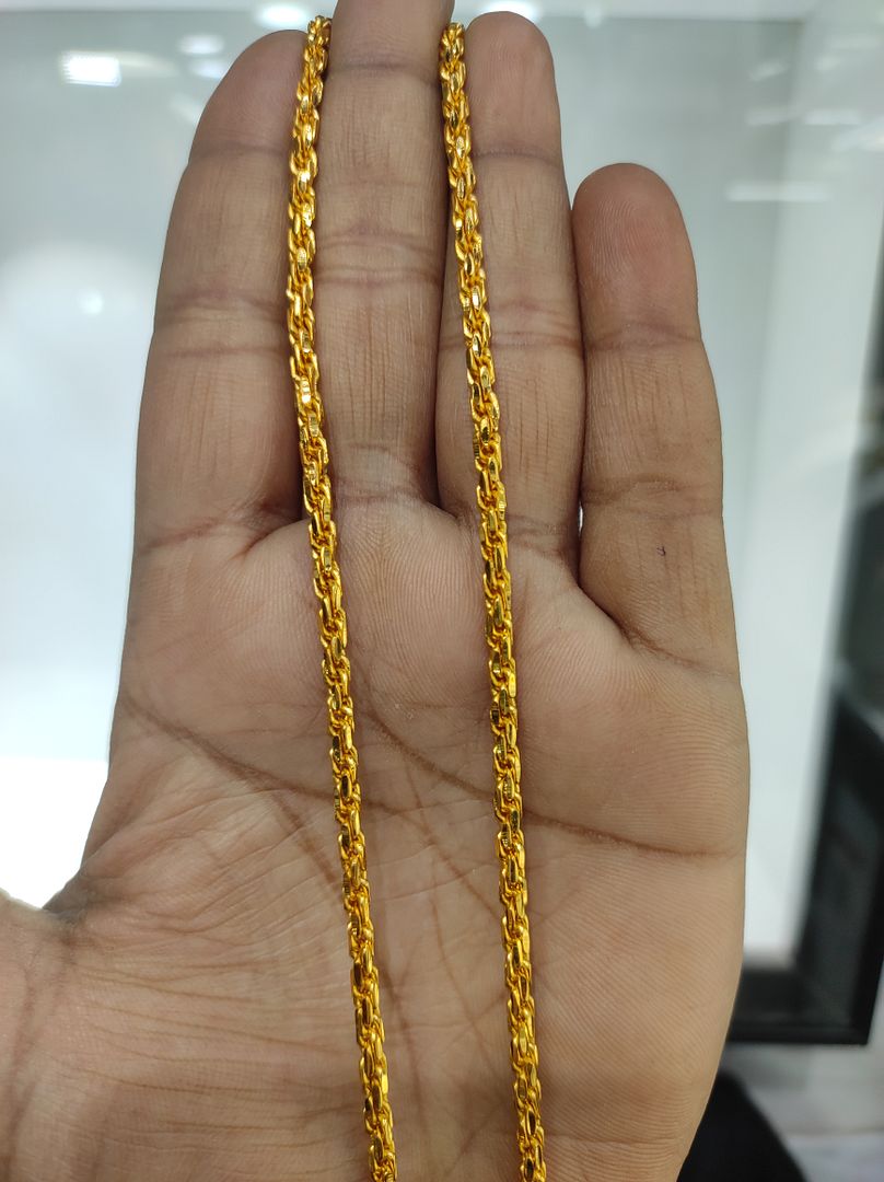 100 Milligram Gold Forming Chain By Chokerset WAC728