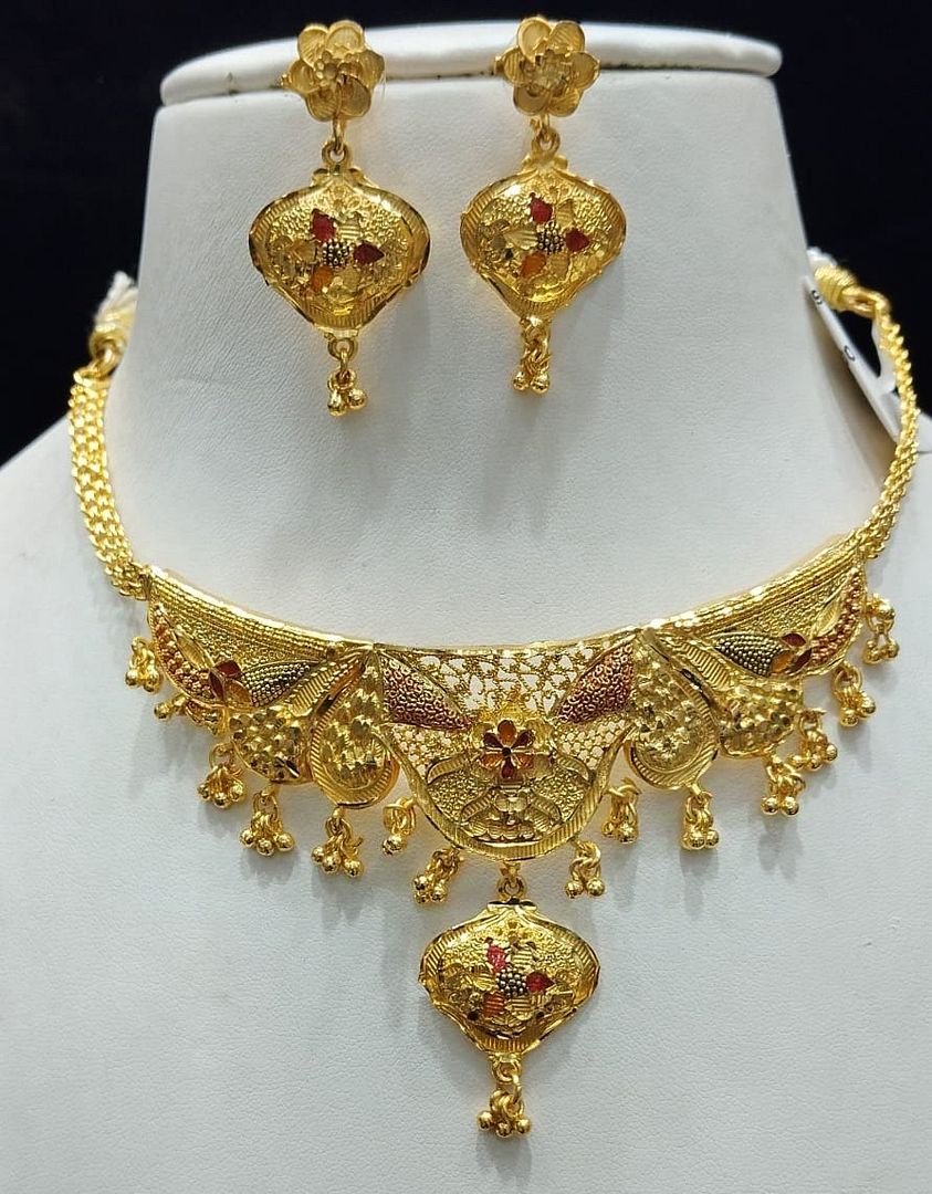 Gold Forming Jewellery Sets By Chokerset CSGF3555