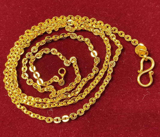 24 Size 50 Mg.1 Gram 24 kt Gold Forming Concept Chains By Chokerset  CSCHAIN1122