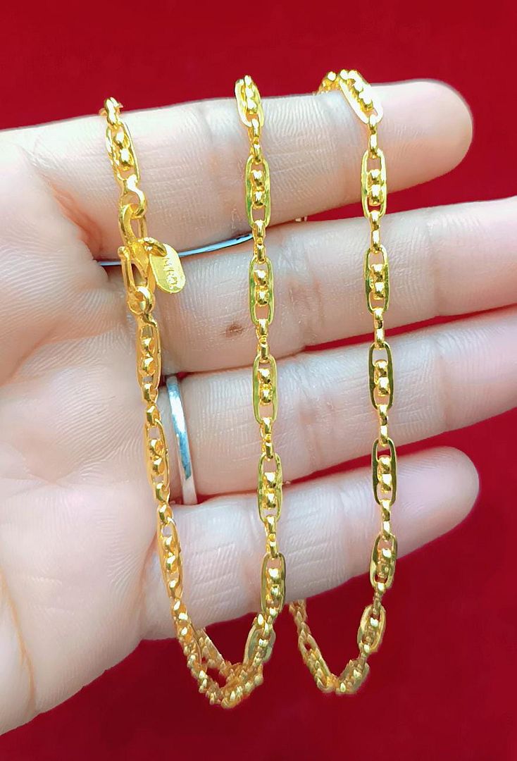 24 Size 50 Mg.1 Gram 24 kt Gold Forming Concept Chains By Chokerset  CSCHAIN1124