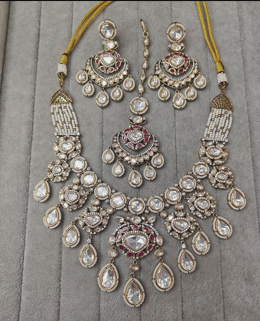 Fine Polki Kundan Antique Set By Chokerset APS1212