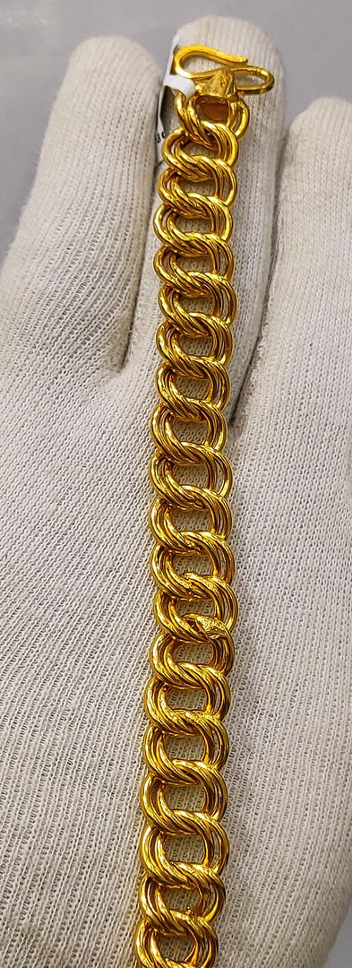9 Size 300 Mg. Gold Forming Bracelet By Chokerset BRACE371