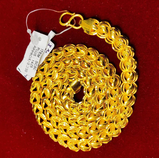 21 Size 200 Mg.1 Gram 24 kt Gold Forming Concept Chains By Chokerset  CSCHAIN1090