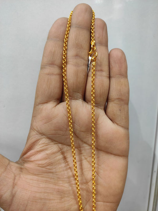 25 Milligram Gold Forming Chain By Chokerset WAC715