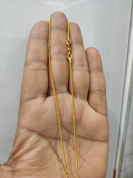 25 Milligram Gold Forming Chain By Chokerset WAC714