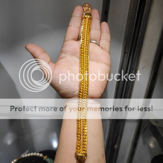 200 Milligram Gold Forming Bracelet By Chokerset WAB633