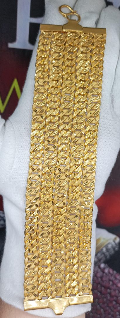 8.5 Size 200 Mg. Gold Forming Bracelet By Chokerset BRACE363