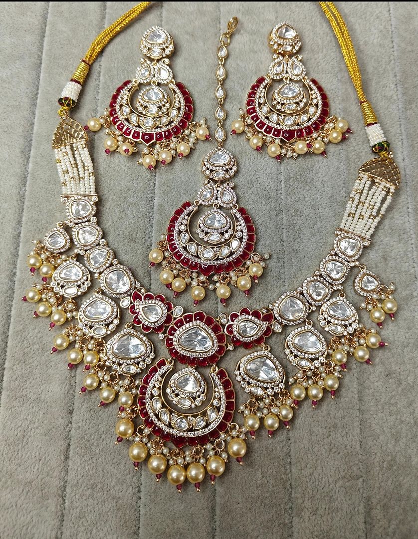 Fine Polki Kundan Antique Set By Chokerset APS944