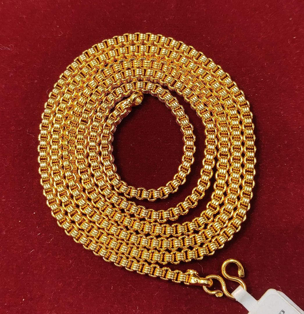 30 Size 50 Mg.1 Gram 24 kt Gold Forming Concept Chains By Chokerset  CSCHAIN1119