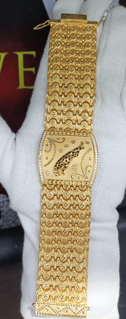 8 Size 200 Mg. Gold Forming Bracelet By Chokerset BRACE364