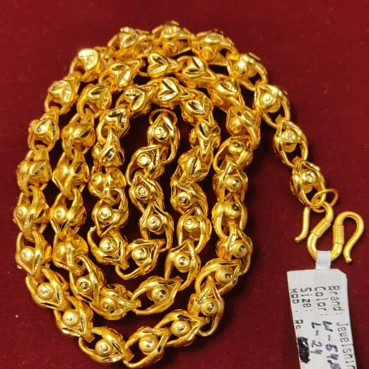24 Size 100 Mg.1 Gram 24 kt Gold Forming Concept Chains By Chokerset  CSCHAIN1100