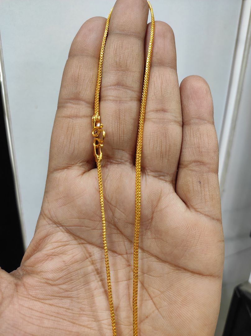 25 Milligram Gold Forming Chain By Chokerset WAC704