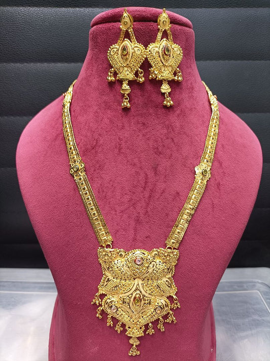 Gold Forming Necklace By Chokerset NECK4727