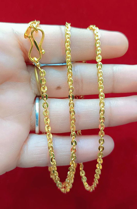 24 Size 50 Mg.1 Gram 24 kt Gold Forming Concept Chains By Chokerset  CSCHAIN1125
