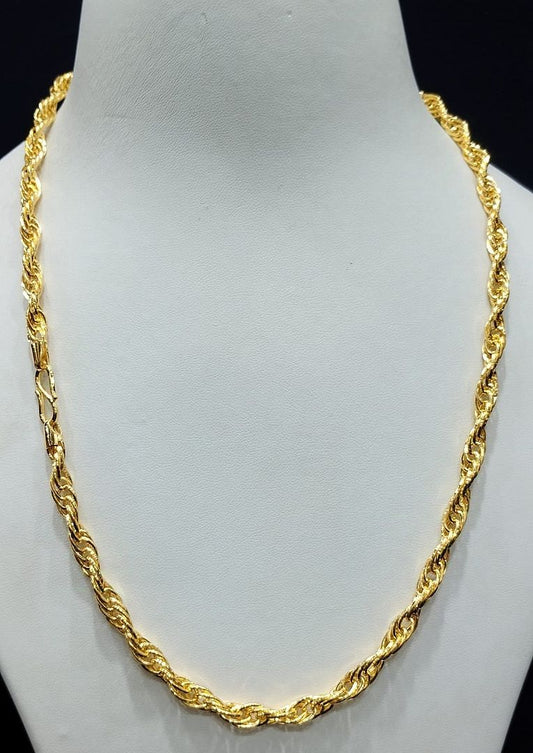 22 Size 300 Milligram Gold Forming Chain By Chokerset CSCH9513