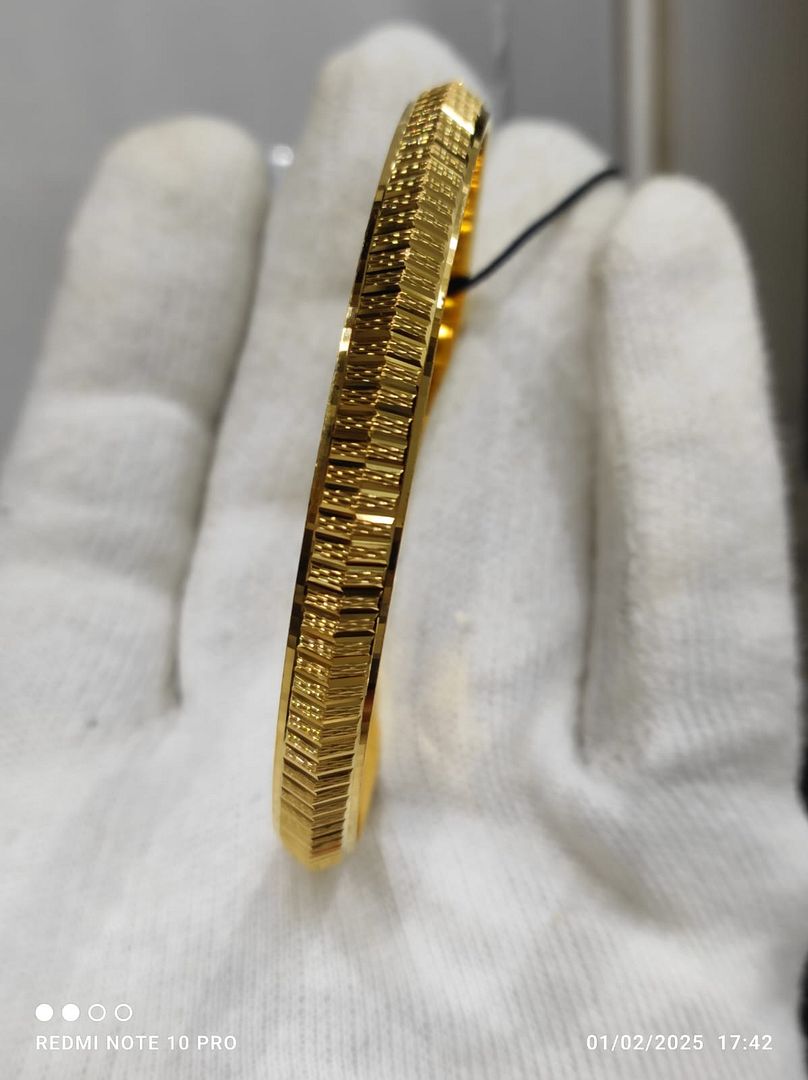 Gold Forming Gents Kada By Chokerset GFGK61