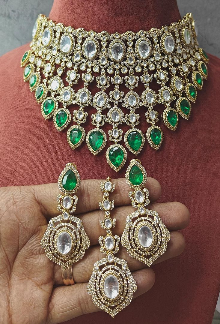 Fine Polki Kundan Antique Set By Chokerset APS1203