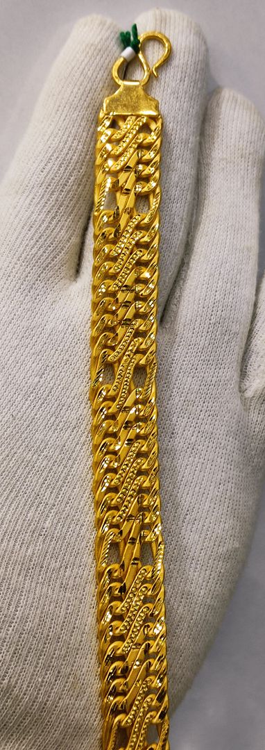 8 Size 300 Mg. Gold Forming Bracelet By Chokerset BRACE366
