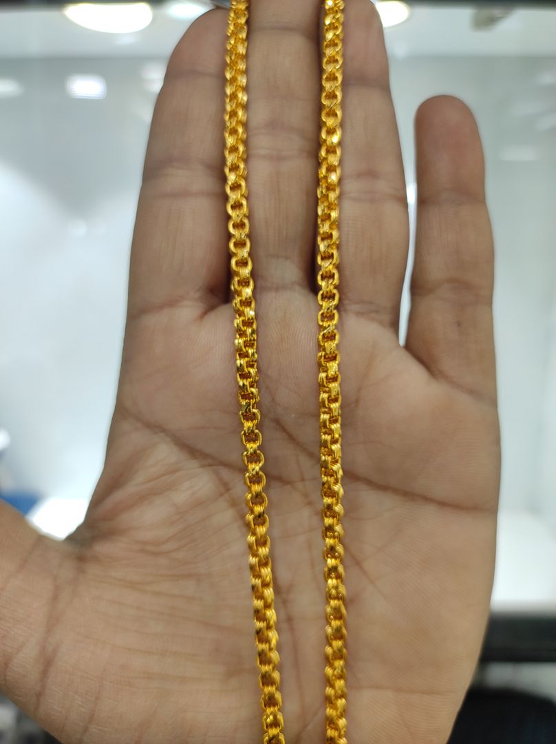 100 Milligram Gold Forming Chain By Chokerset WAC727