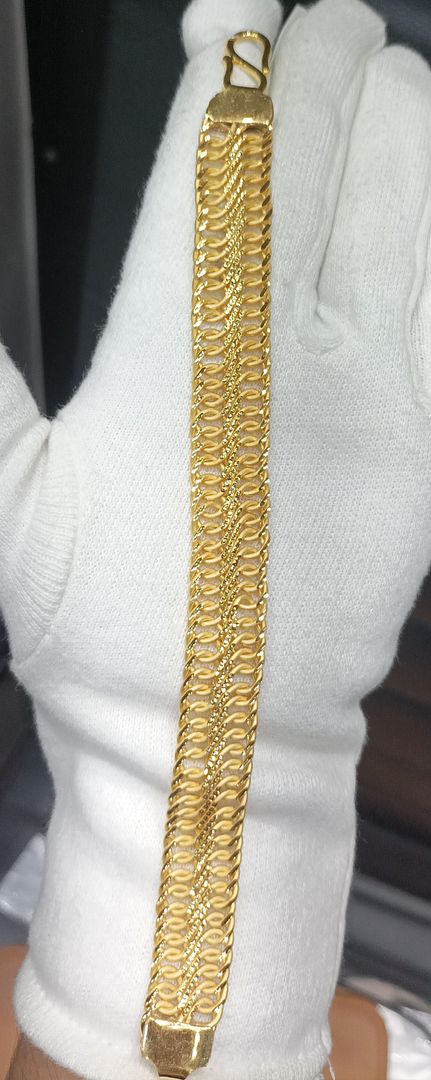 8.5 Size 200 Mg. Gold Forming Bracelet By Chokerset BRACE359