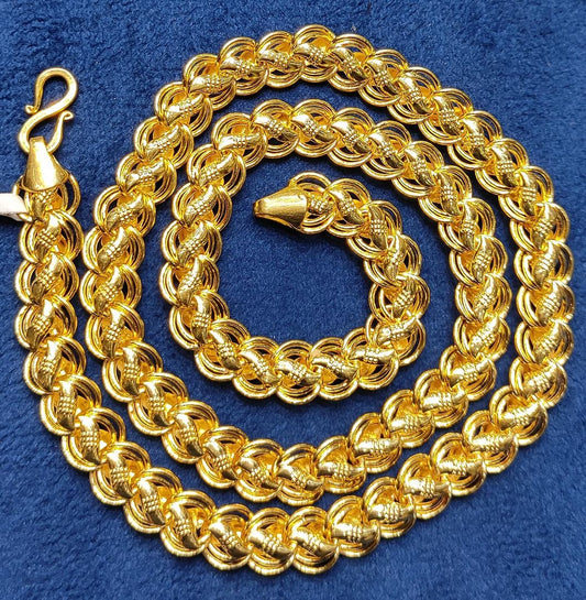 22 Size 400 Mg.1 Gram 24 kt Gold Forming Concept Chains By Chokerset  CSCHAIN1076