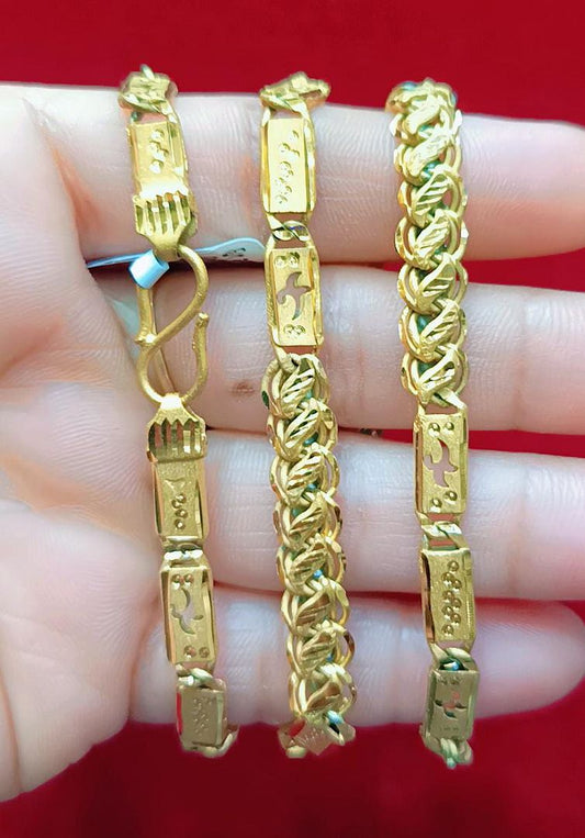 20 Size 50 Mg.1 Gram 24 kt Gold Forming Concept Chains By Chokerset  CSCHAIN1135